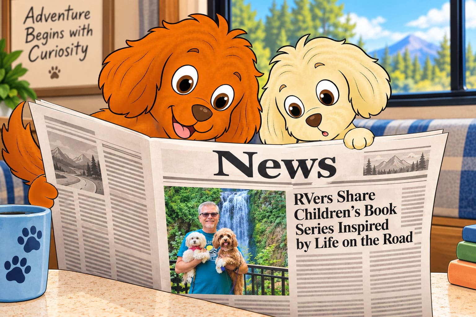 Cozy RV Newspaper Adventure